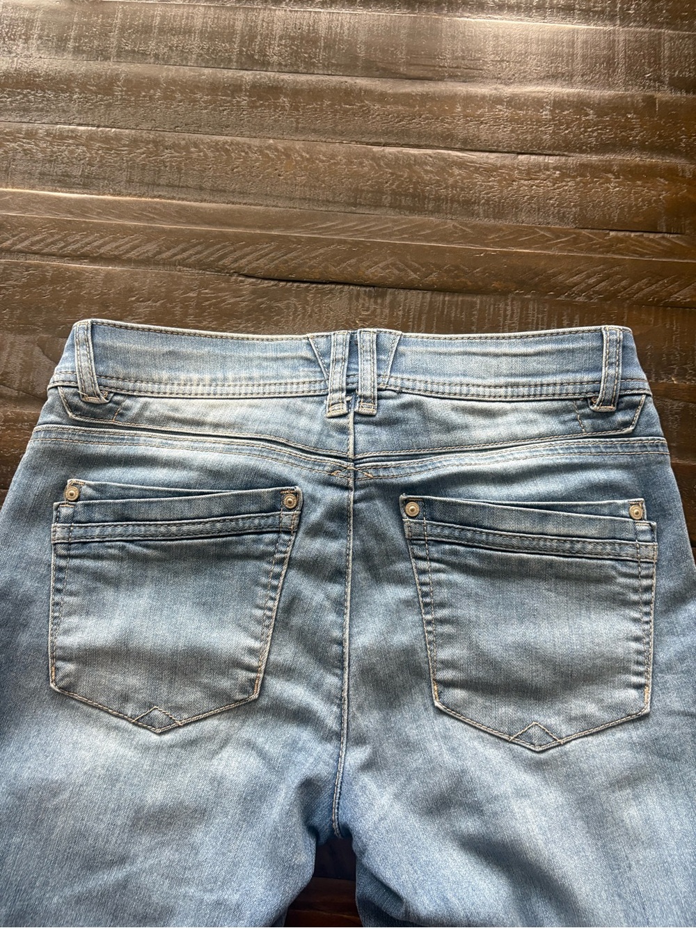 Democracy Ab Technology Skinny Jeans Women’s 4 Mid Rise Stretch Blue Denim - Picture 10 of 16